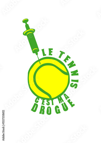 tennis drogue seringue piqure balle