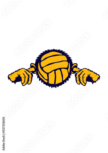volley oreille doigt bouche volleyball waterpolo ballon