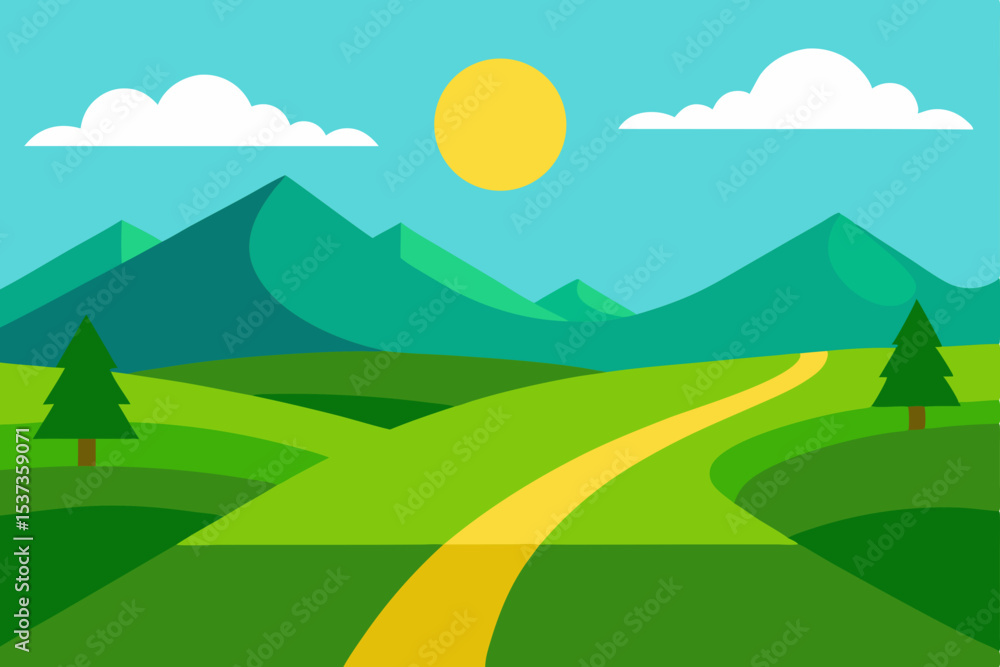 Obraz premium landscape with mountains