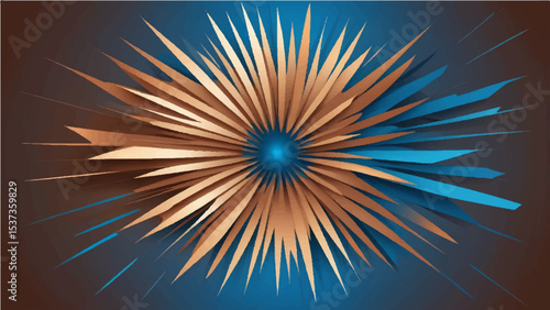 brown gradient background  blue radial gradient effect vector.