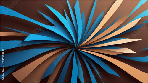 brown gradient background  blue radial gradient effect vector.