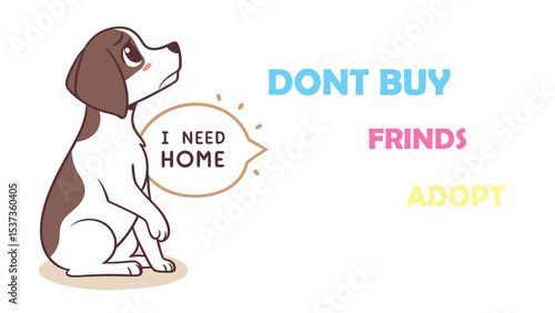 International Homeless Animals Day Vector Illustration Adopt a Friend Support Animal Shelters and Rescue Organizations