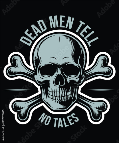 Obraz na plátně Classic Jolly Roger Design - Silence & Secrets Symbol