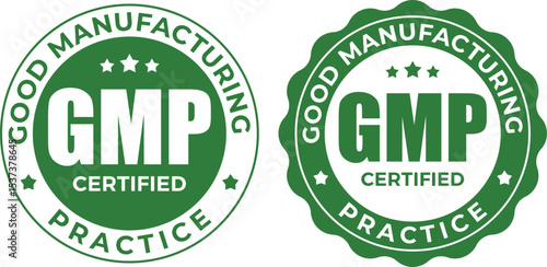 GMP quality certificate vector illustration isolated on white background