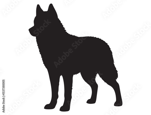 SIBERIAN HUSKY SILHOUETTE