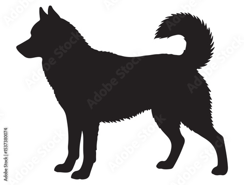 SIBERIAN HUSKY SILHOUETTE