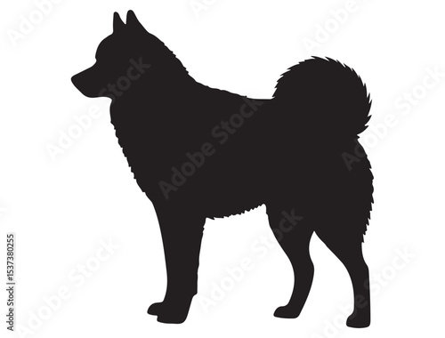SIBERIAN HUSKY SILHOUETTE