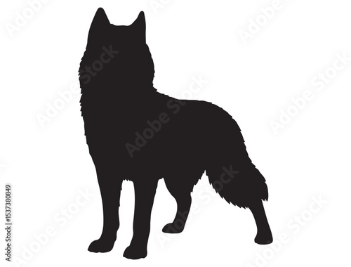 SIBERIAN HUSKY SILHOUETTE