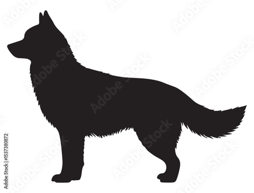 SIBERIAN HUSKY SILHOUETTE