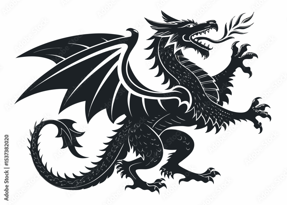 black dragon vector black dragon vector