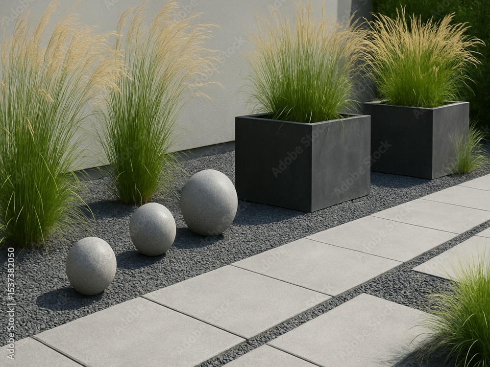 Obraz premium Nowoczesny ogród