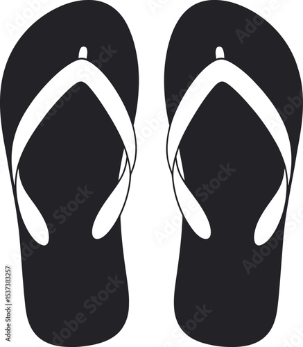 flip flops isolated on white