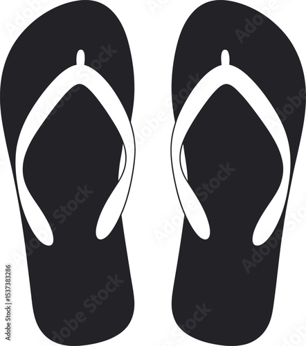 flip flops isolated on white