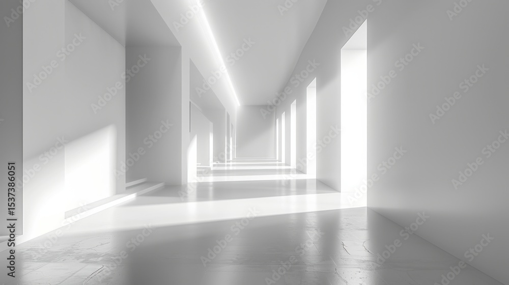 Fototapeta premium minimal elegant white tech gradient background