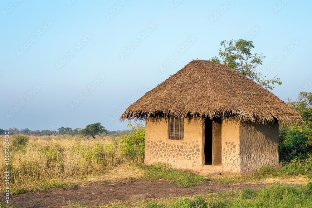Charming Indian Farmhouse with Traditional Roof Design Overlooking Maharashtra's Coastal Countryside Charming Indian Farmhouse with Traditional Roof Design Overlooking Maharashtra's Coastal Countryside