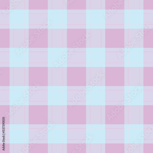 Sweet pastel pink and light blue gingham pattern.  Perfect for backgrounds, textiles, or crafting projects.  This cheerful, delicate design evokes feelings of softness and serenity.