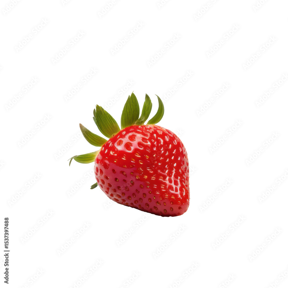 a single, isolated piece of fruit is presented against a solid black backdrop. the fruit has a vibrant red color with multiple small indentations on its surface a single, isolated piece of fruit is presented against a solid black backdrop. the fruit has a vibrant red color with multiple small indentations on its surface