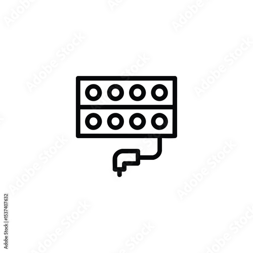 Patch Bay Panel Abstract Icon