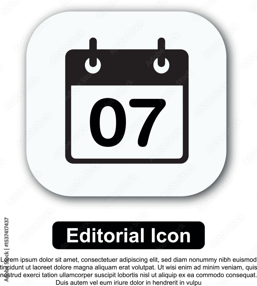 Illustration Icon Calendar Vector Set Illustration Icon Calendar Vector Set