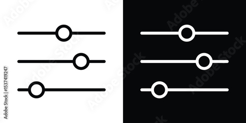 Filter Button icon set in line.