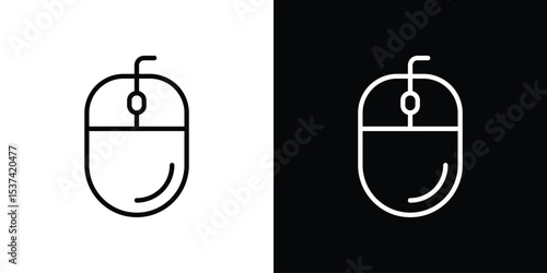 Mouse icon set in line.
