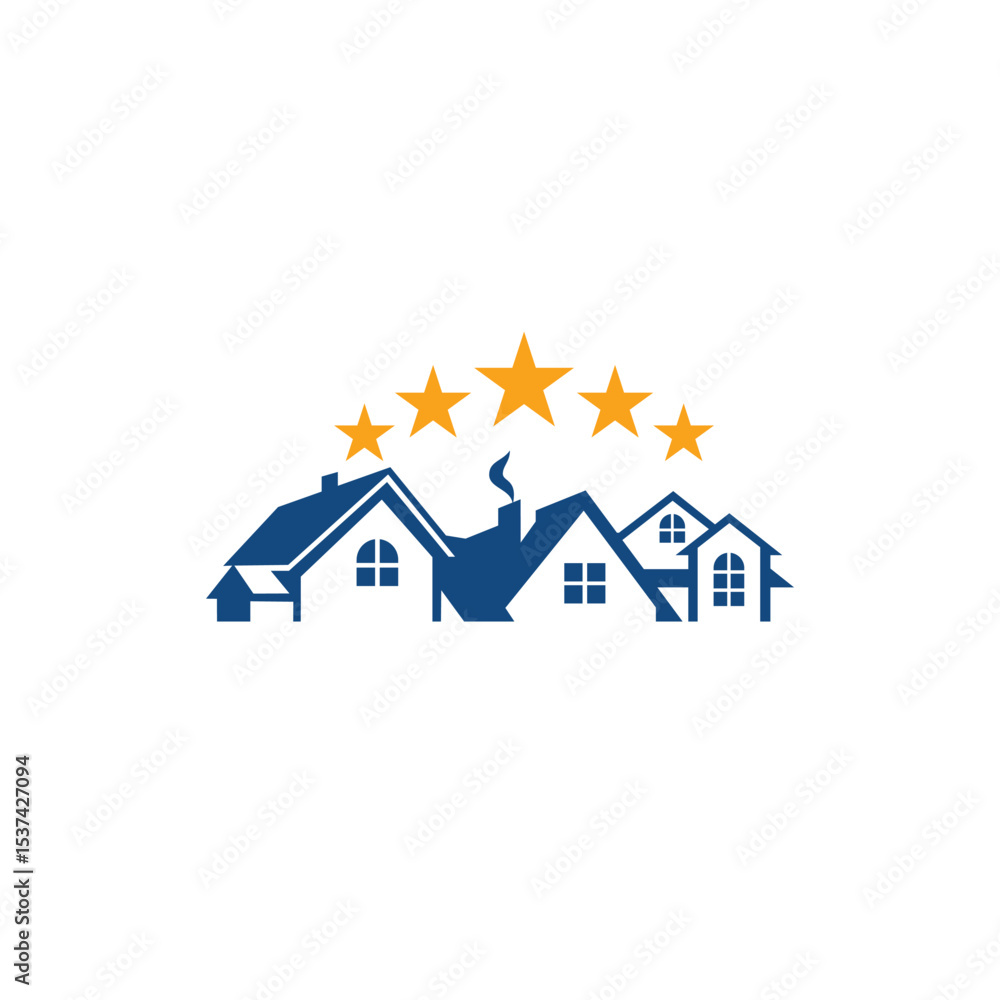 Fototapeta premium real estate abstract logo modern style