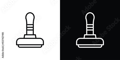 Stamp icon set in line.