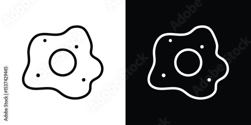 Microorganism icon set in line.