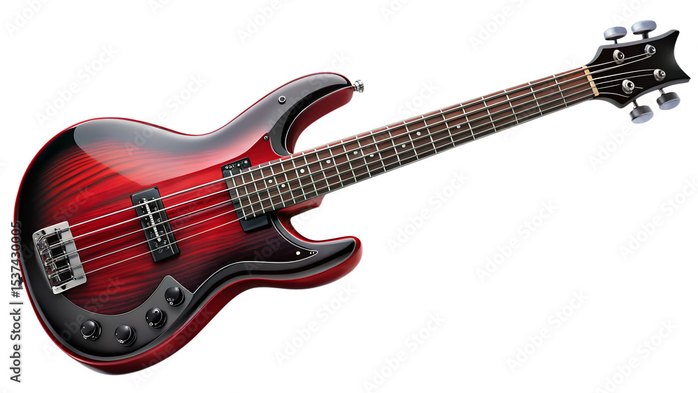 Fototapeta premium electric guitar isolated on black