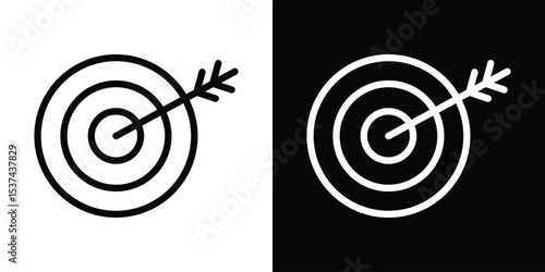 Aim icon set in line.