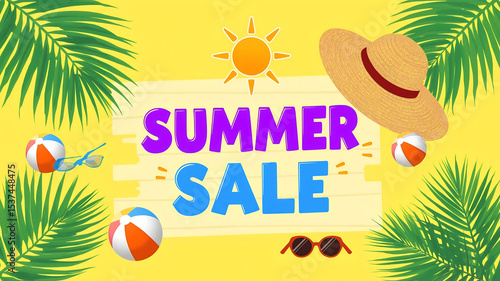 summer sale poster design