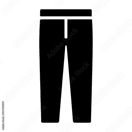 very simple flat and single minimalist Pants Silhouettes