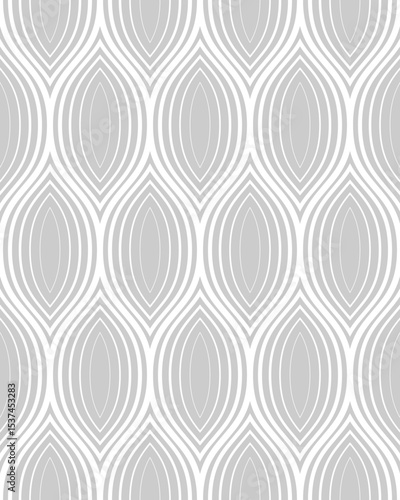 seamless botanical pattern of painted oriental motifs 