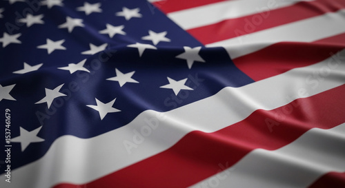 Free Download A vibrant, waving American flag with rich texture, symbolizing patriotism, freedom, and national pride. Ideal for Fourth of July, government, and historical themes - GFXLoad