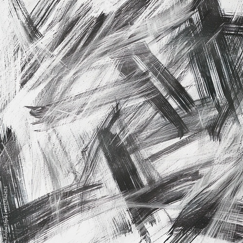 black graphic strokes on white background. Graphics, background, creativity.