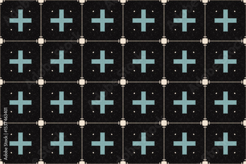 Seamless Fashion Shape Texture Digital Graphic Symmetric Geometric Fabric Wallpaper Visual Template Perspective Endless Interior Background Cloth Decoration Textile Art Tile Design Luxury Pattern.
