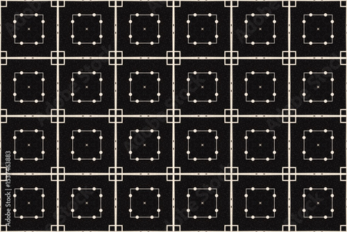 Seamless Fashion Shape Texture Digital Graphic Symmetric Geometric Fabric Wallpaper Visual Template Perspective Endless Interior Background Cloth Decoration Textile Art Tile Design Luxury Pattern.