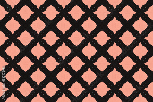 Seamless Fashion Shape Texture Digital Graphic Symmetric Geometric Fabric Wallpaper Visual Template Perspective Endless Interior Background Cloth Decoration Textile Art Tile Design Luxury Pattern.