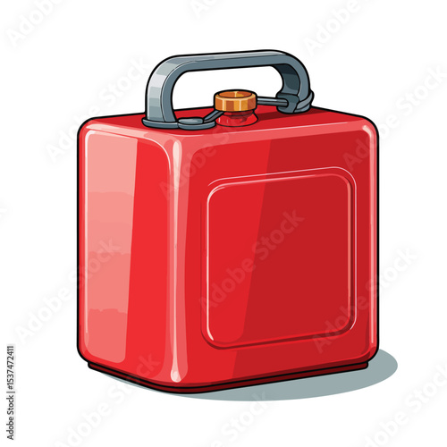Professional Isolated Jerry Can Design Vector Illustration for Industrial Use