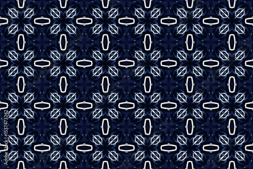 Seamless Fashion Shape Texture Digital Graphic Symmetric Geometric Fabric Wallpaper Visual Template Perspective Endless Interior Background Cloth Decoration Textile Art Tile Design Luxury Pattern.