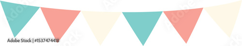 Triangle flag garland 3 colors - green-white-orange Free Download Triangle flag garland 3 colors - green-white-orange - GFXLoad