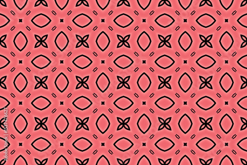 Seamless Fashion Shape Texture Digital Graphic Symmetric Geometric Fabric Wallpaper Visual Template Perspective Endless Interior Background Cloth Decoration Textile Art Tile Design Luxury Pattern.