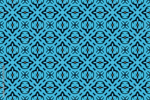 Seamless Fashion Shape Texture Digital Graphic Symmetric Geometric Fabric Wallpaper Visual Template Perspective Endless Interior Background Cloth Decoration Textile Art Tile Design Luxury Pattern.
