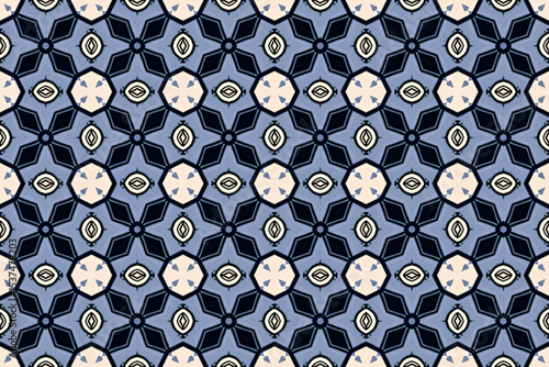 Seamless Fashion Shape Texture Digital Graphic Symmetric Geometric Fabric Wallpaper Visual Template Perspective Endless Interior Background Cloth Decoration Textile Art Tile Design Luxury Pattern.