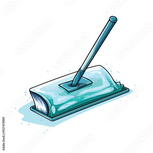Professional Disinfect and Clean Activity with Cleaning Glass Illustration for Hygienic Purposes