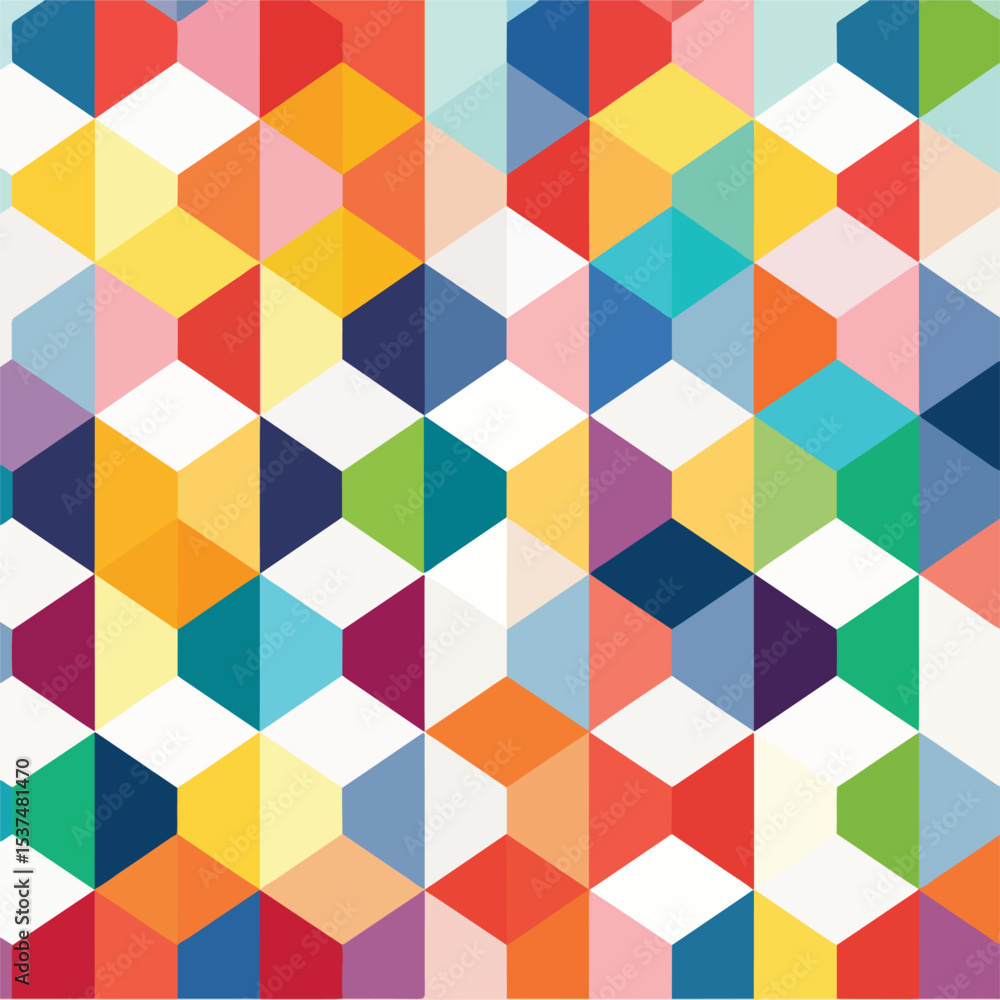 Professional Geometrical Square Pattern Background in Flat Design for Graphic Projects Professional Geometrical Square Pattern Background in Flat Design for Graphic Projects