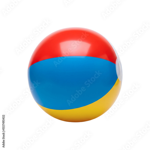Colorful inflatable beach ball, isolated on transparent background Free Download Colorful inflatable beach ball, isolated on transparent background - GFXLoad