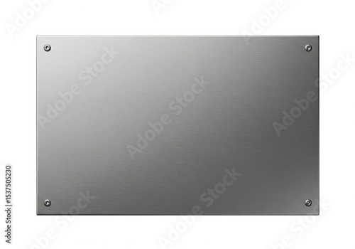 brushed metal plate