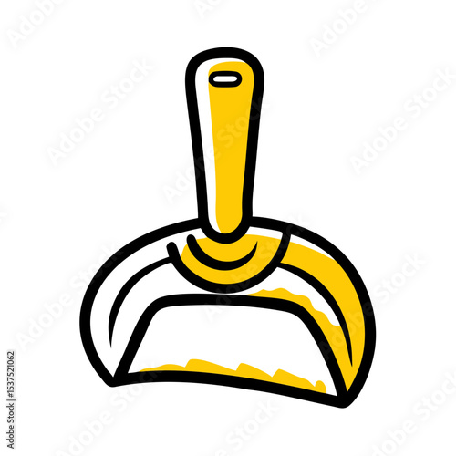 Hand Draw dustpan icon for Web and Graphic design