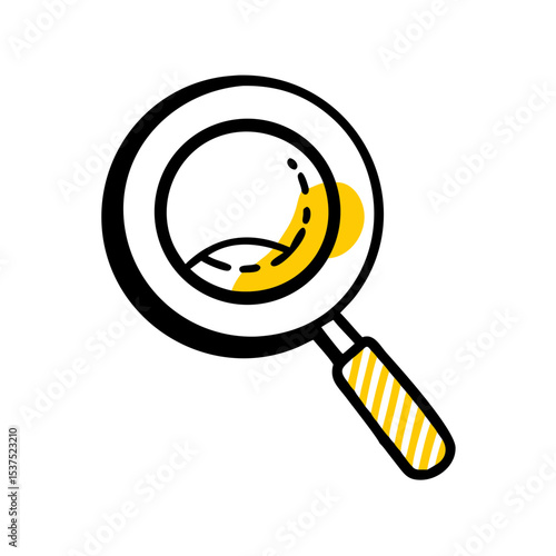 Magnifying glass search on transparent background for web and graphic design for Web and Graphic design